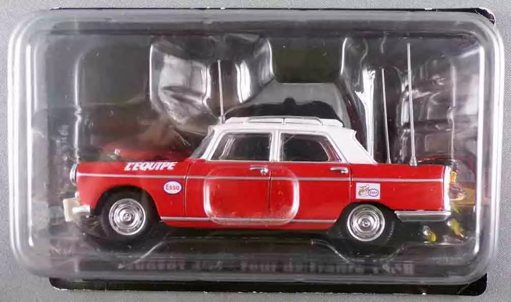 Peugeot 404 Norev Atlas miniature de course Tour de France 1968 au 1/43 en boite