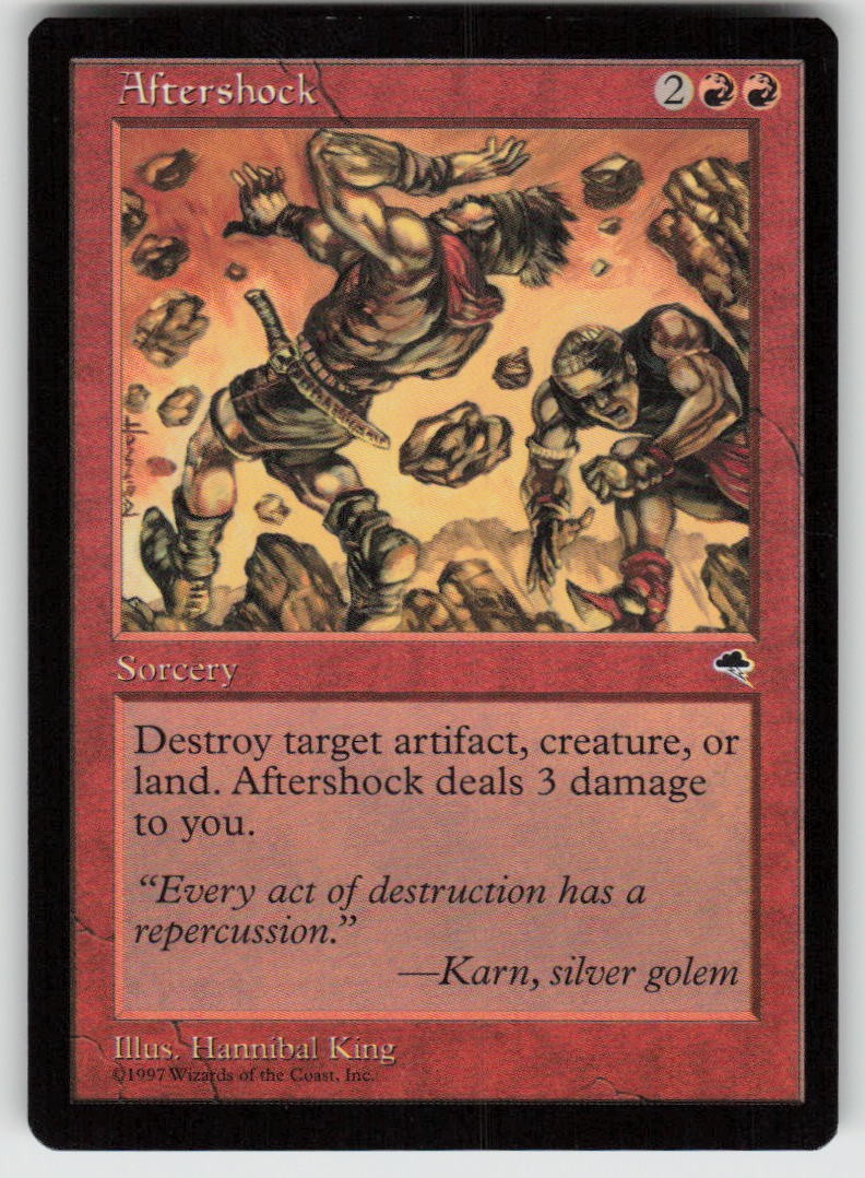 Aftershock Common Tempest 160 MTG Moderately Played 1997