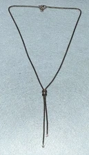 David Yurman Sterling Silver Diamond Drop Knot Necklace