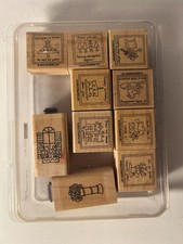 NEW Stampin' Up Love Notes 2003 Set of 8 Thinking of You Set of 2 Rubber Stamps