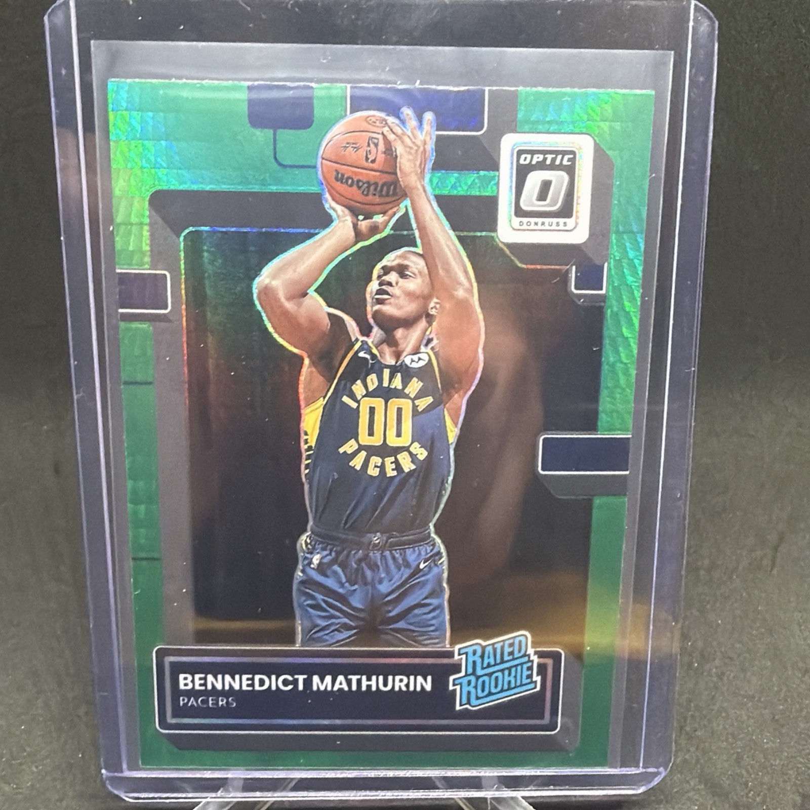 2022-23 Panini Donruss Optic - Rated Rookie Bennedict Mathurin #209 Hyper Green