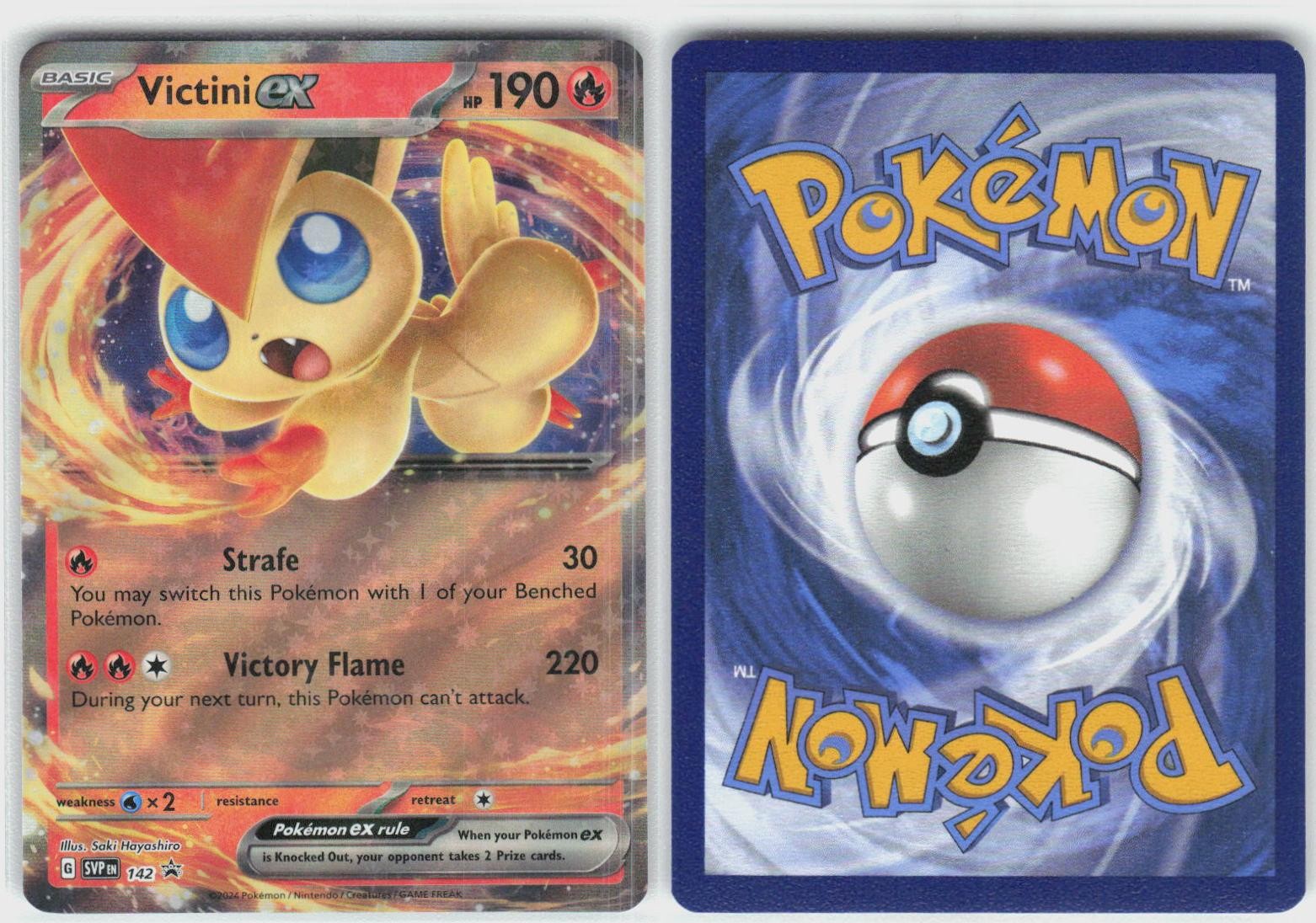 Victini ex 142 Holo Promo Scarlet & Violet Promo Pokemon NM