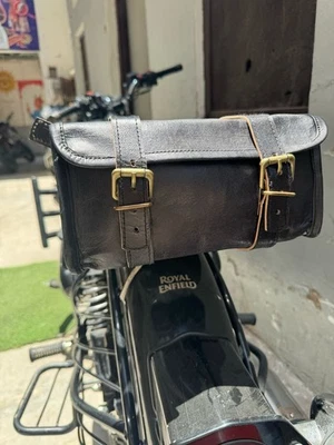 Leder Motorrad Werkzeugtasche Ziegengurt Schnallenverschluss Original... - Bild 1 von 4