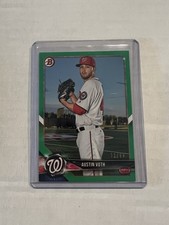 Austin Voth 2018 Bowman #BP74 Prospects Green /99 Washington Nationals