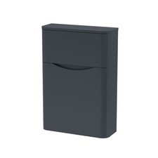 Nuie Lunar 550mm Satin Soft Black WC Toilet Unit Floorstanding Cistern Housing