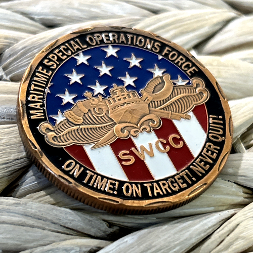 US Navy Coin-Maritime Special Operations Force (SWCC) NUOVO! - Foto 1 di 6