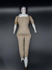 Antique German Low Brow China Head Doll 1890s Original 4pc Clothing Set As-Is