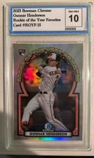 2023 Bowman Gunnar Henderson #ROYF-15 Rookie of the Year Favorites Chrome RC