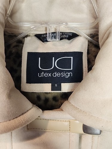 Utex Design Faux Micro Wildleder/Pelz Leopardenmuster Innenjacke Größe Small (LESEN) - Bild 3 von 7