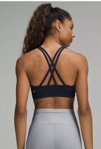 Lululemon athletica Navy Crossback Wireless Sports Bra Size 6