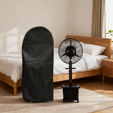 Black Portable Fan Cover, Easy to Put On 29.5 13.7 63in