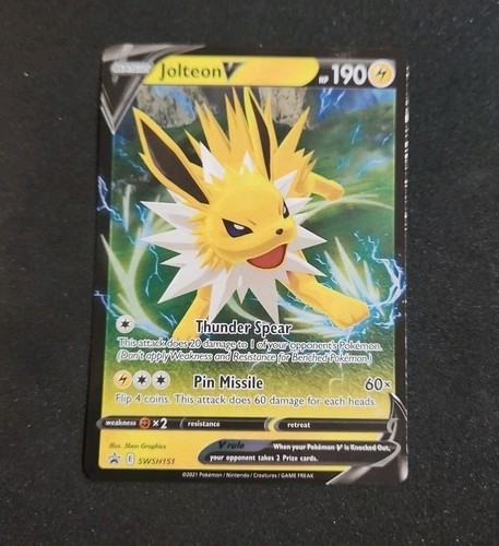 Jolteon V SWSH151 SWSH: Sword & Shield Promo Cards Holo NM - Picture 1 of 2
