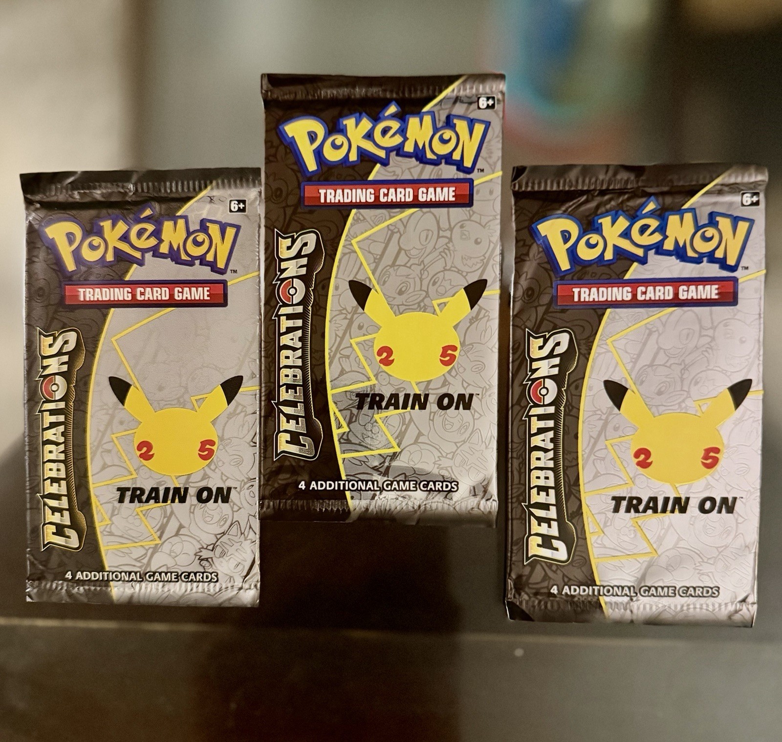 2021 Pokemon Celebrations 3X Booster Pack Factory Sealed 3 X