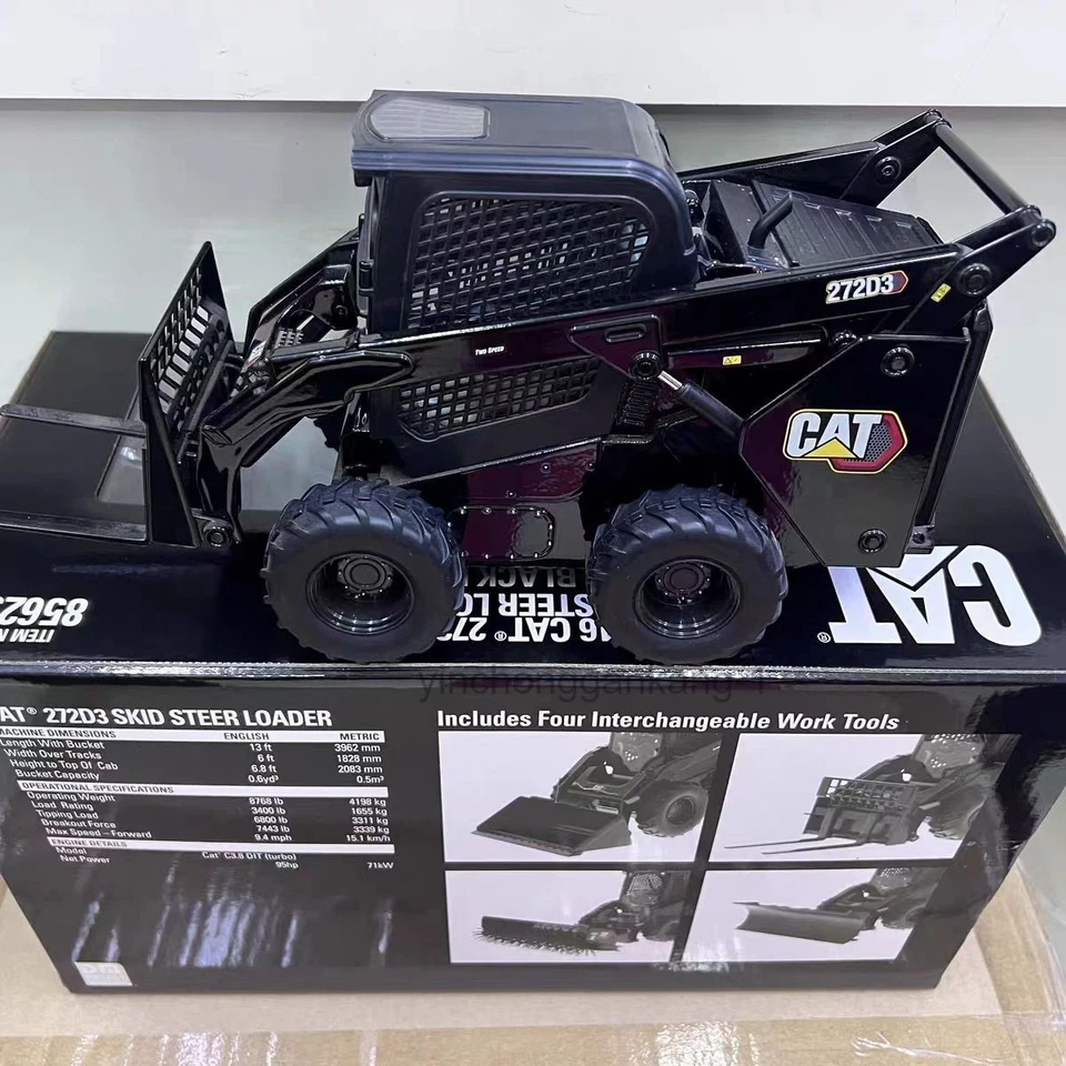 DM 1:16 CAT 272D3 Caterpillar Skid Steer Loader Excavator Alloy Engineering Mode - Image 4 of 4
