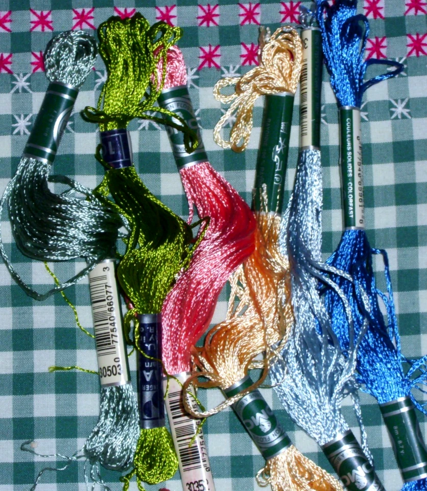 24 DMC Rayon Skeins Embroidery Thread (See Description for #'s) - Image 3 of 4