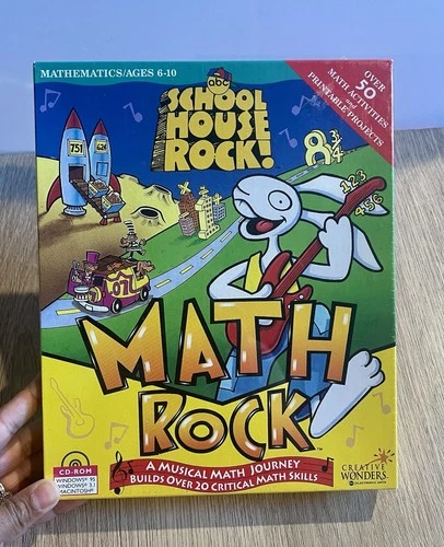 School House Rock! Math Rock CD ROM Software PC Windows 1996 New
