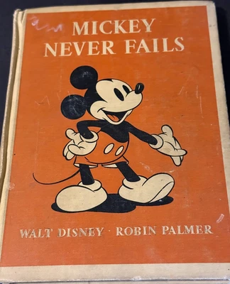 WALT DISNEY MICKEY NEVER FAILS 1939 First edition D.C. Heath Co. - Image 1 of 4