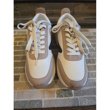 DV Dolce Vita Bynx Nuetral Platform Sneakers Womens 8.5 Sawtooth Sole
