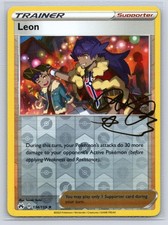 signed leon pokemon card - 195/185 - CGC 9.5 Gem Mint - Hyper Rare - Vivid Voltage Lost Origin Trainer Gallery Photo associated with this product is a stock photo and not a photo of the actual card in Pokemon TCG - s4 -