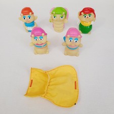 Lot of 5 Hasbro 1985 1986 Playskool Glo Worm Friends READ  see issues as-is