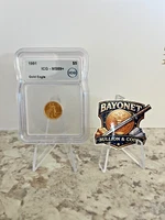 1991 $5 American Gold Eagle 1/10 oz Gold ICG MS69