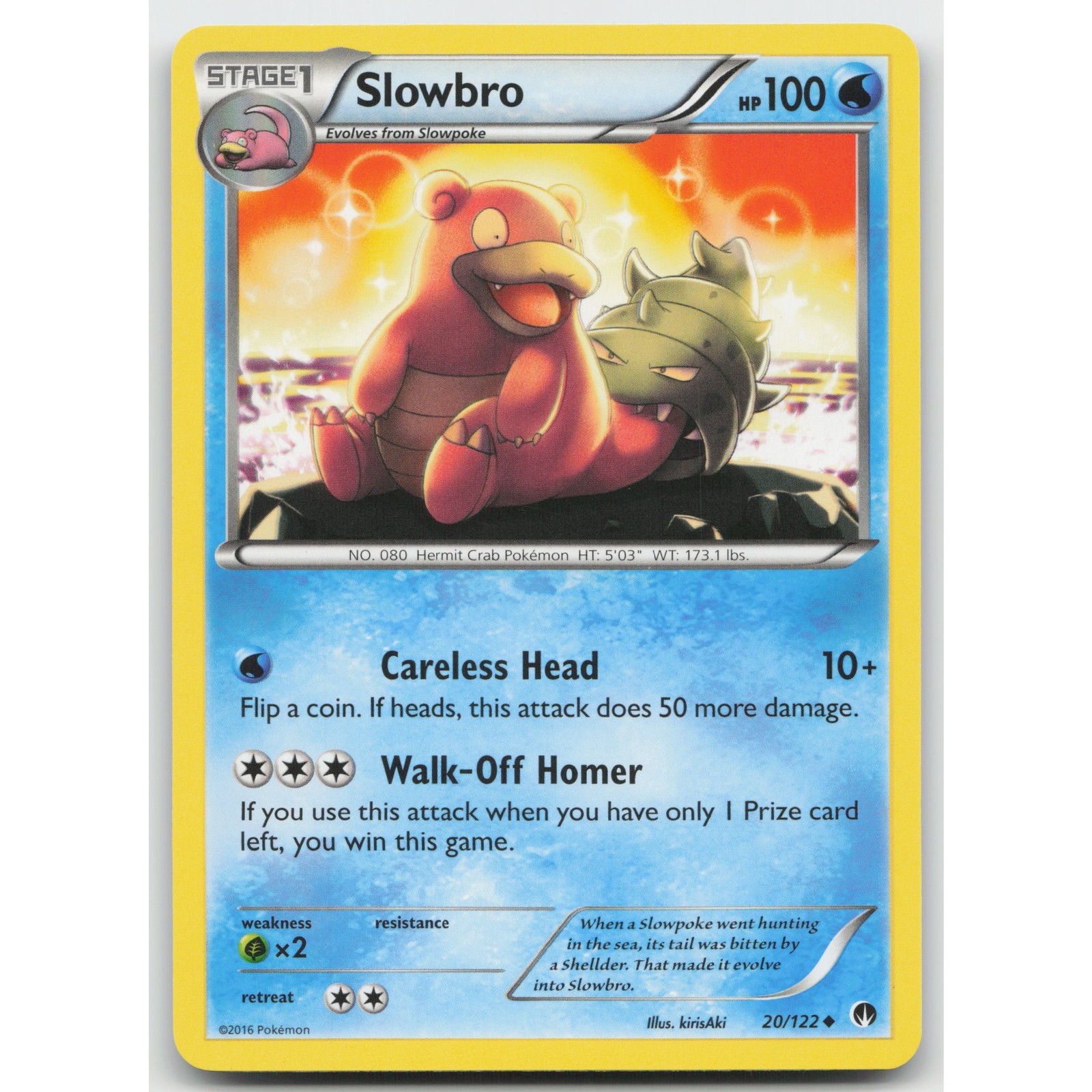 Slowbro XY - BREAKpoint 20/122 Uncommon MP Pokemon