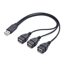 USB2.0 Y Splitter Cable For Expanding Connection and Data Transfer On Laptops