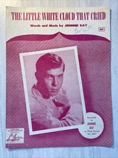 The Little White Cloud that Cried Music by Johnnie Ray VTG Sheet Music