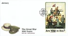 2014 Jersey Centenary of the Great War (1st issue) Are You In Mini Sheet FDC