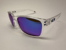 AUTHENTIC Oakley Holbrook Sunglasses Clear w/ Blue Polarized Lenses OO9102-05