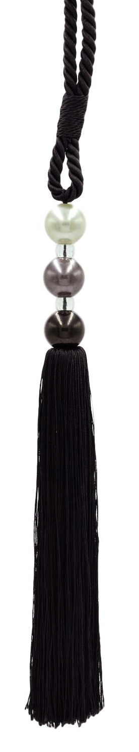 DÉCOPRO Tassel Tieback, Color# K9 - Pure Black [Sold Individually]