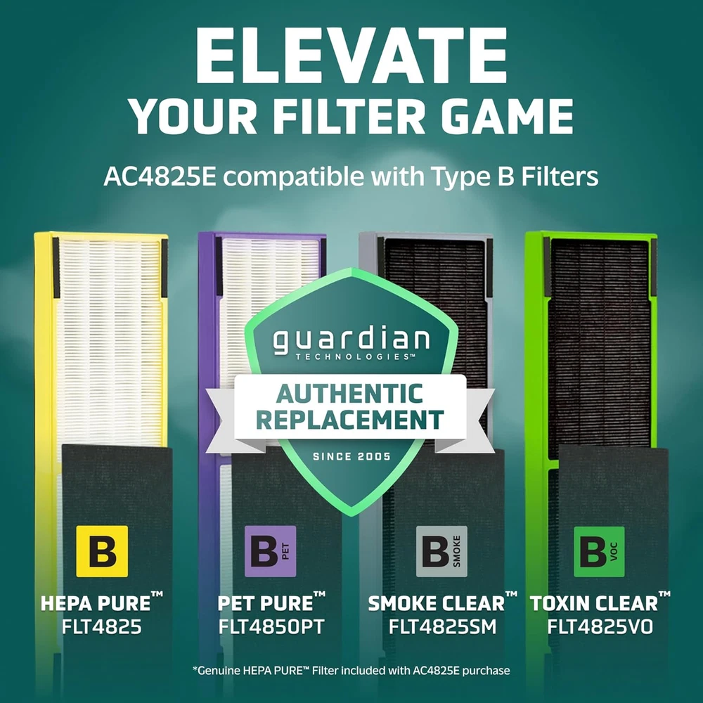 Air Purifier for Home with HEPA Pure Filter, for Wildfire Smoke, Pet Dander, Pol