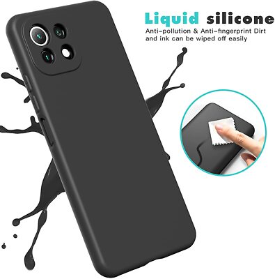 COMAKU Cover In Silicone TPU Per Xiaomi Mi 11 Lite 5G / 4G / 5G NE - Ultra Sottile, Morbida, Antigraffio - Colore Verde