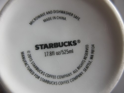 2015 Starbucks Coffee green pine Christmas trees ceramic cup mug w/ no lid decor - Picture 7 of 7