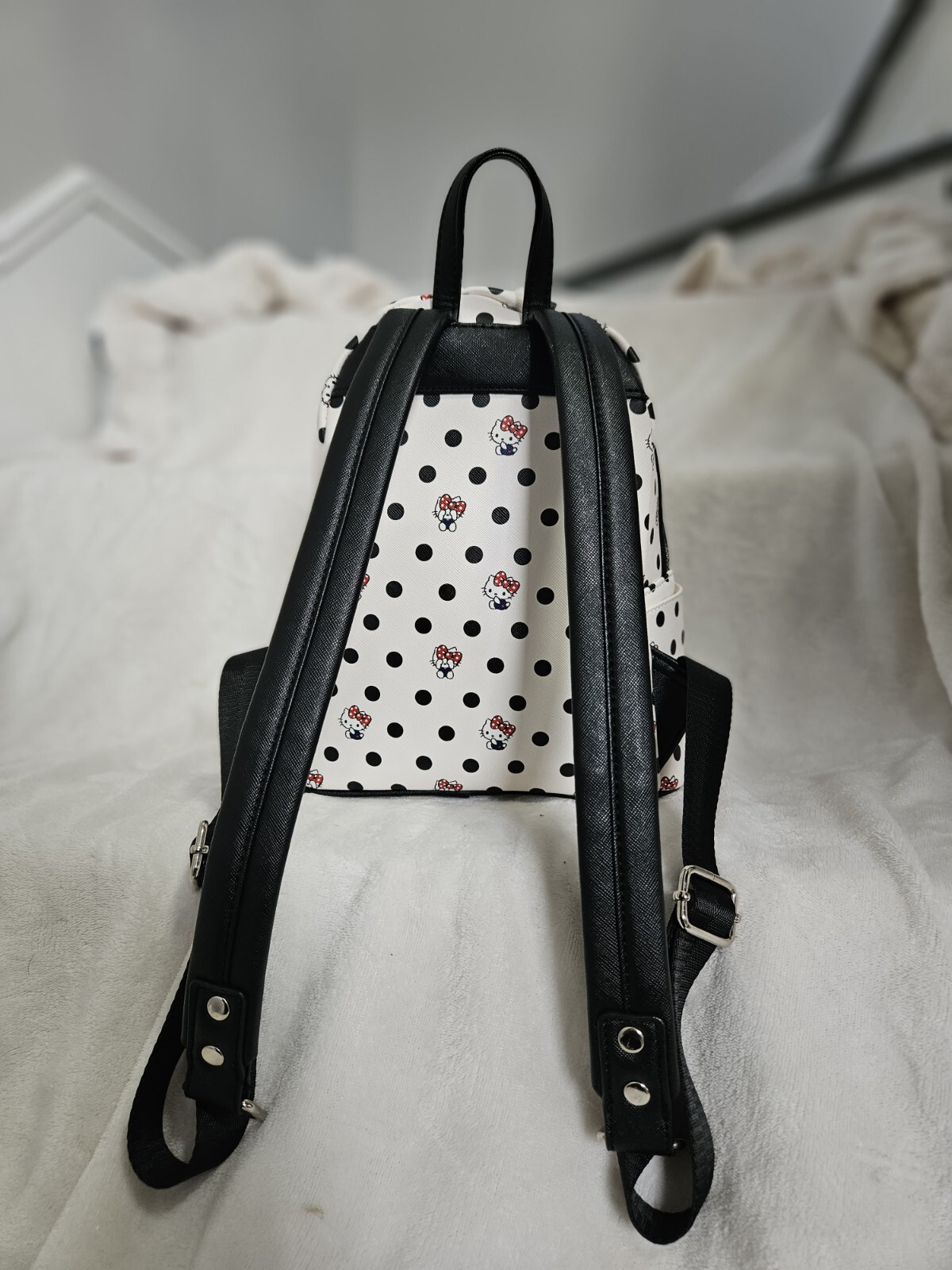 Loungefly Hello Kitty Mini Backpack ❤️logo - image 3