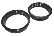 QTY2 HEYCO 3" INCH SNAP BUSHING 2424 SB 3.000-44 BLK NYLON WIRE CABLE GROMMET