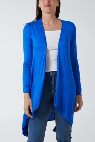 Women Ladies Long Sleeve Waterfall Cardigan Top Duster Coat Jacket Plus Sizes - Picture 14 of 40