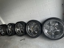 22 Inch Rimstires 26535r 22 102 H Ms. 5 Rims Tires Good Condition As Is