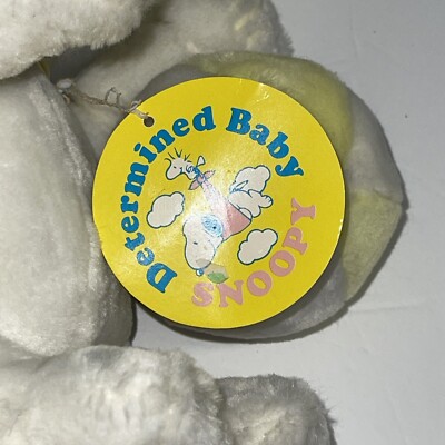 初代スヌーピー Vintage NWT RARE 1968 DETERMINED BRAND Baby SNOOPY Yellow & White