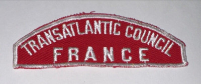 Boy Scout RWS Red & White Strip Transatlantic Council France