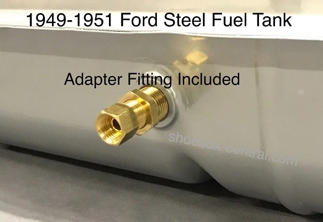 Ford 1949 1950 1951 49 50 51 tanque de gasolina combustible gasolina recubierto de aleación 51F NUEVO Foto 3 de 4