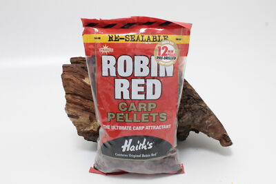 Dynamite Baits Robin Red Pellets 12mm Pre-Drilled 900g gelocht vorgebohrt Haith'