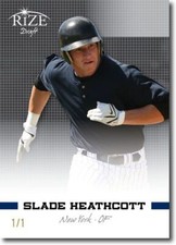 SLADE HEATHCOTT 2012 Rize Rookie BLACK Blank Back RC 1/1