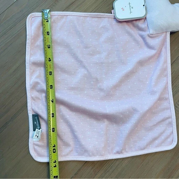 Manta de seguridad Hallmark Heart Lovey rosa felpa lunares blancos sonajero Foto 4 de 4