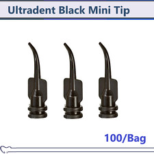 Dental Ultra 196 Large Volume Dental Flow Composite Mini Tips Black, 100/Pk