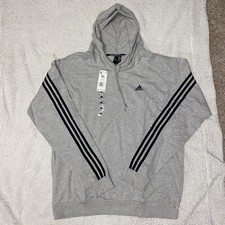 ADIDAS Men s Pullover Hoodie Gameday Grey Sizes 2XL MSRP 55.00 Trefoil