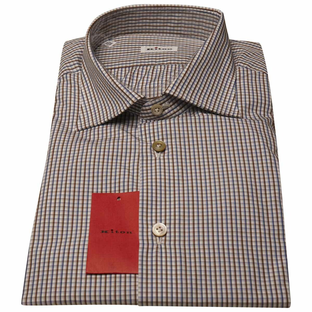 НОВАЯ РУБАШКА KITON ИЗ 100 ХЛОПКА РАЗМЕР 175 US 44 EU S21C4522 55490₽