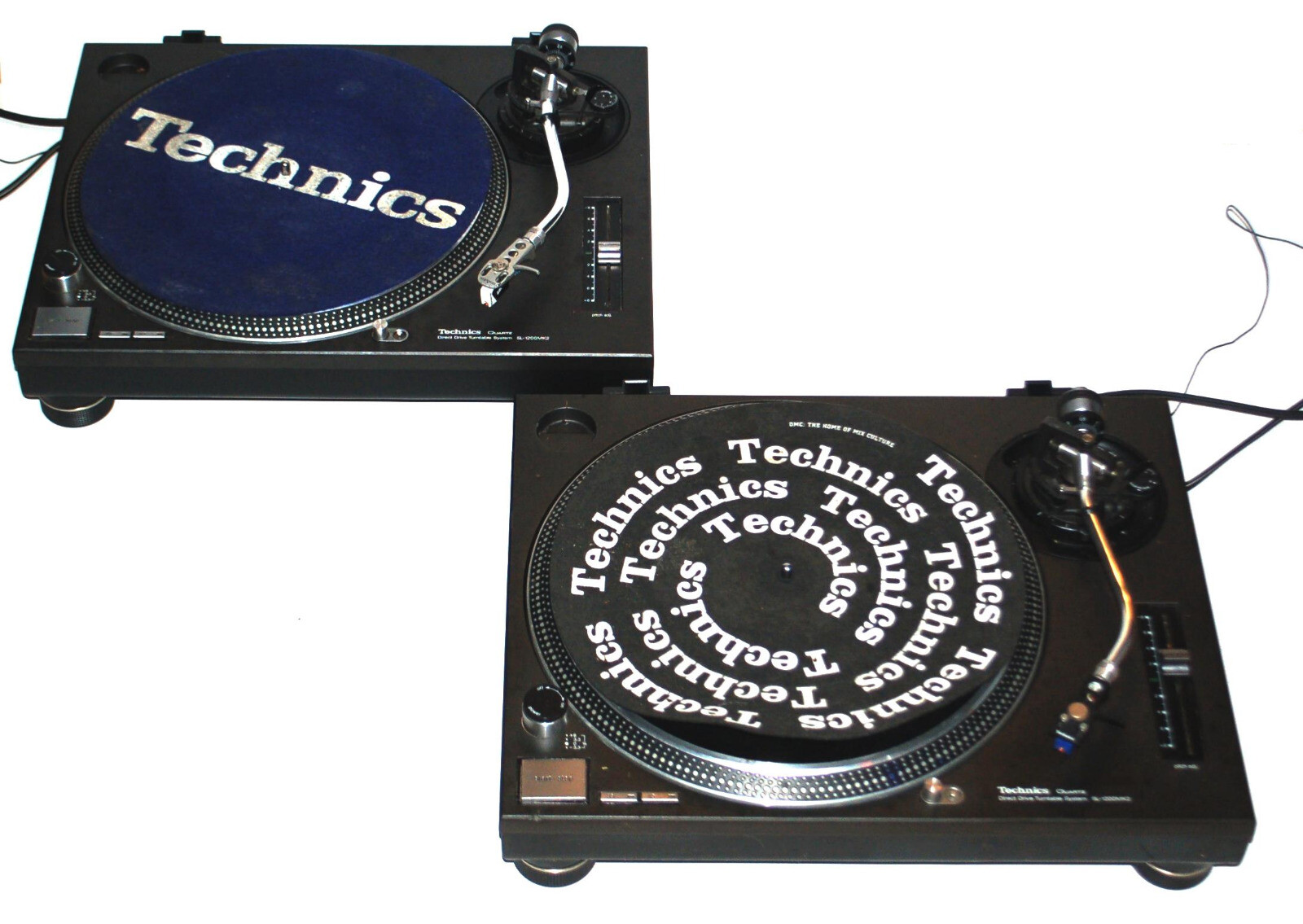 Image 1 - Vintage-Pair-of-Technics-SL-1200MK2-Direct-Drive-DJ-Turntables-Storage-Find