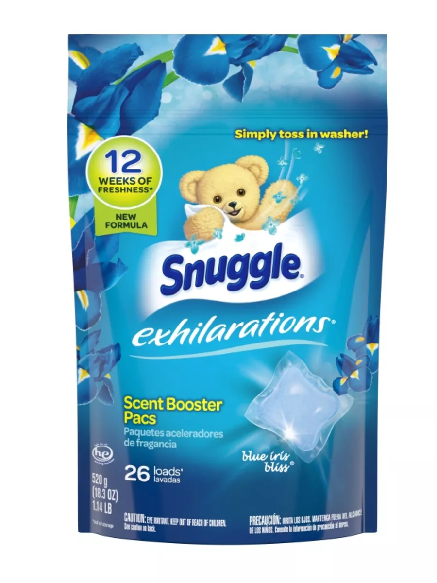 Snuggle Concentrated Scent Booster Packs Blue Iris Bliss 26 Loads