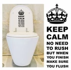 Keep Calm Make Sure You Flush, Decal / Sticker for Toilet Seat or Cistern etc